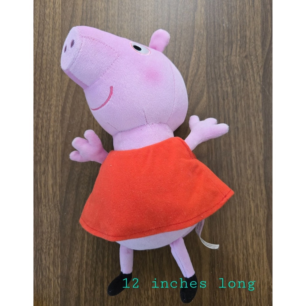 2011 Hug & Oink Pink Peppa Pig Plush 12"‎ Long Talking Stuffed Animal